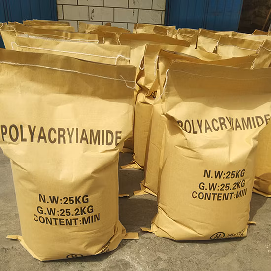 Agente auxiliar químico floculante poliacrilamida catiónica y aniónica PAM
